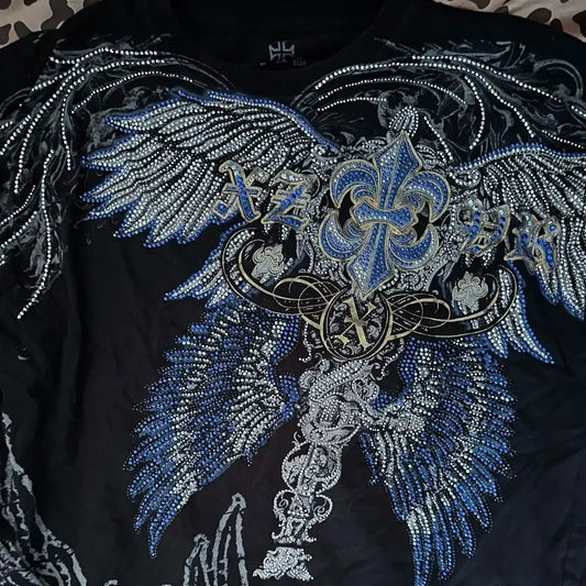 American retro cotton double-sided oversized