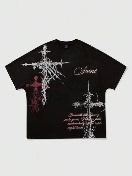 Y2K Popular Brands T shirt Fashion Round Neck Oversized shirt New Men Women Casual Gothic Clothing Short sleeve Tops Streetwear