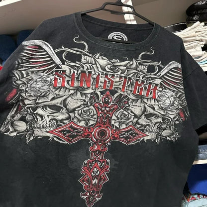 Y2K Popular Brands T shirt Fashion Round Neck Oversized shirt New Men Women Casual Gothic Clothing Short sleeve Tops Streetwear