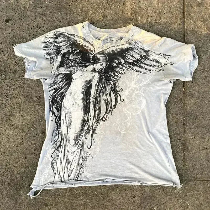 American retro cotton double-sided oversized