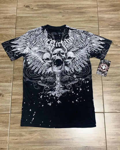 American retro cotton double-sided oversized