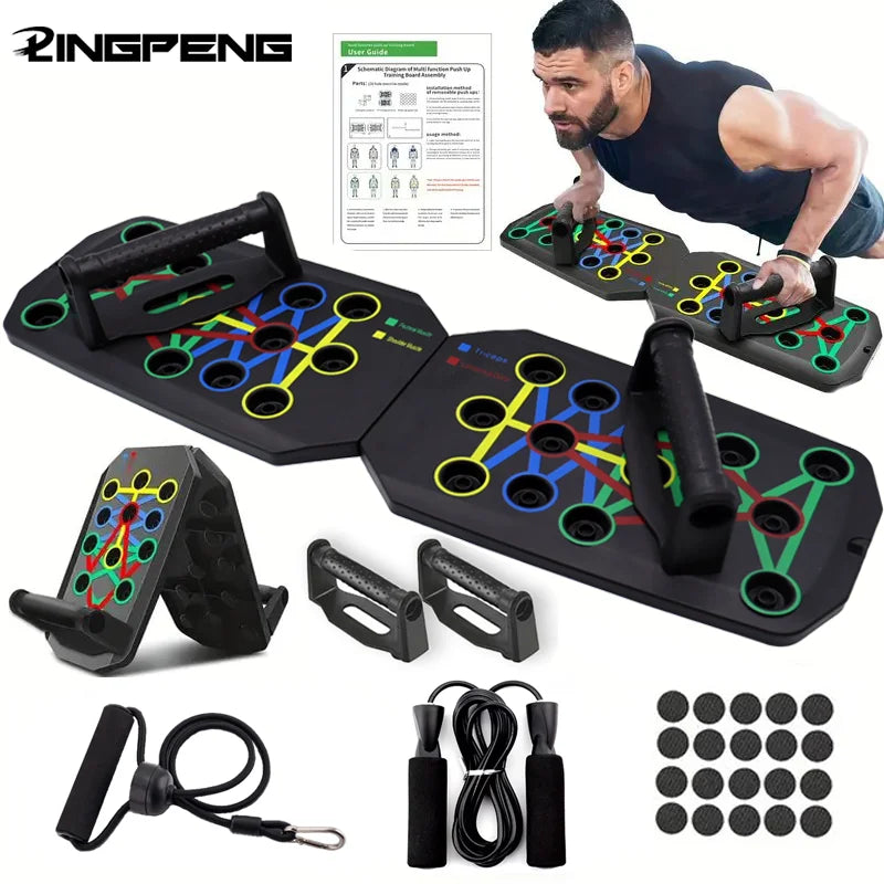 Household Multifunctional Push Up Training Board for Men's Chest and Abdominal Muscle Training Equipment Portable Push Up Board