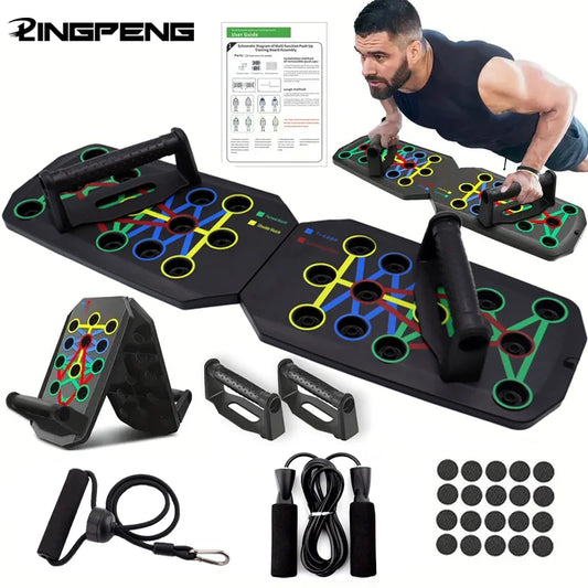 Household Multifunctional Push Up Training Board for Men's Chest and Abdominal Muscle Training Equipment Portable Push Up Board