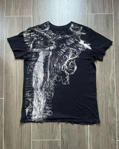 American retro cotton double-sided oversized