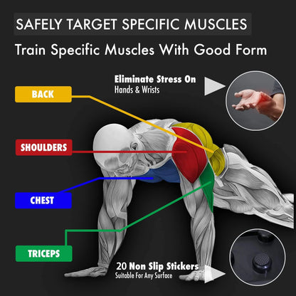 Household Multifunctional Push Up Training Board for Men's Chest and Abdominal Muscle Training Equipment Portable Push Up Board