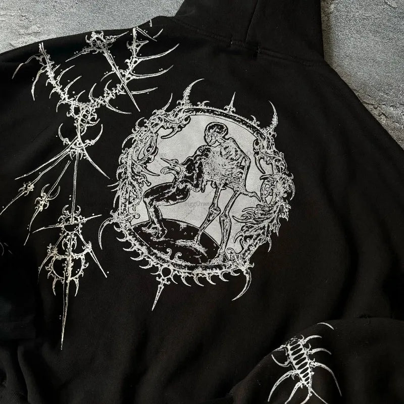 Harajuku Retro Versatile Oversized Hoodie