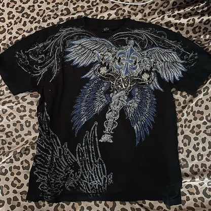 American retro cotton double-sided oversized