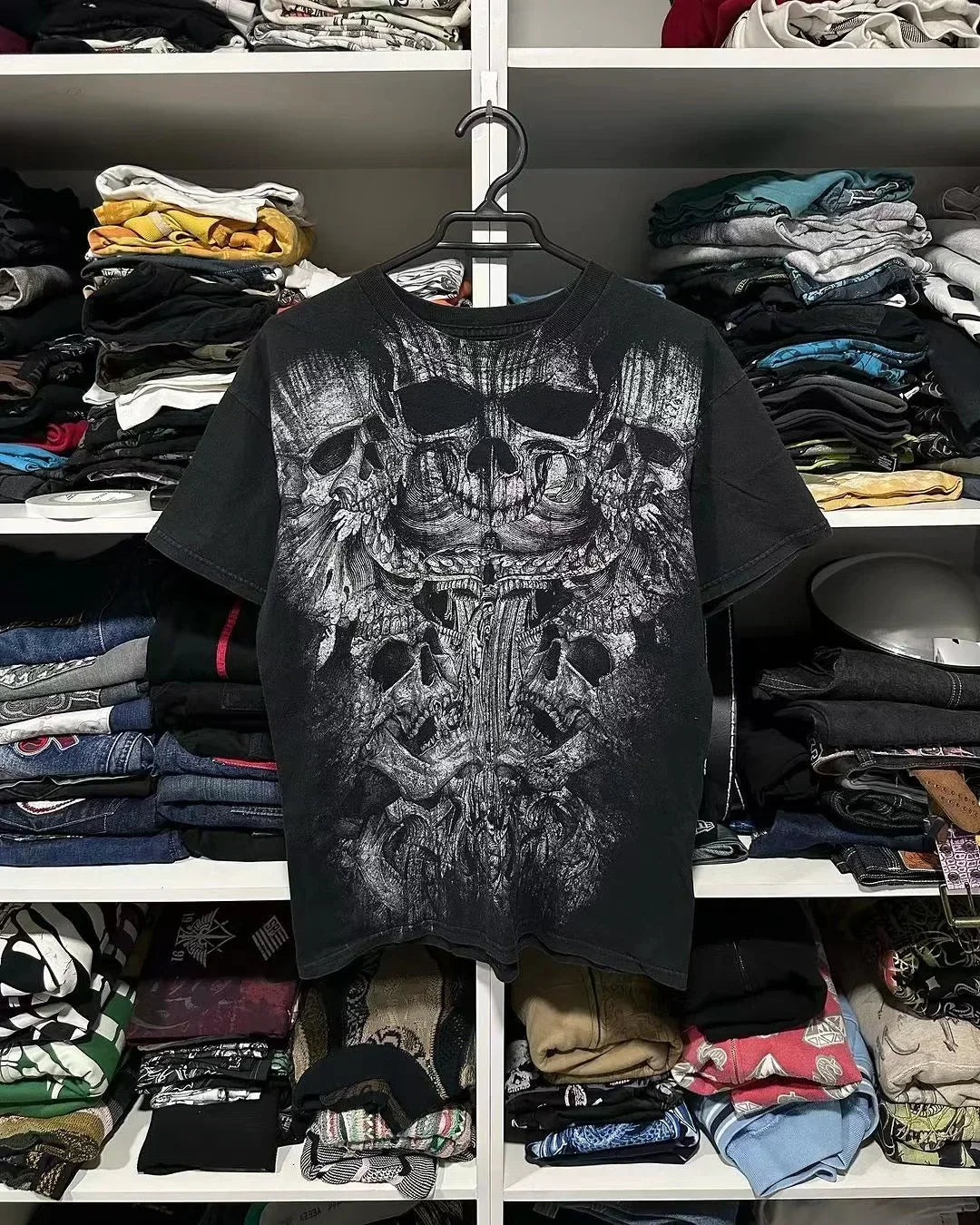 American retro cotton double-sided oversized