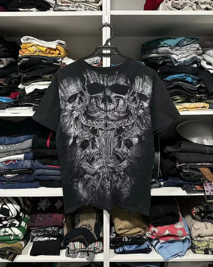 American retro cotton double-sided oversized