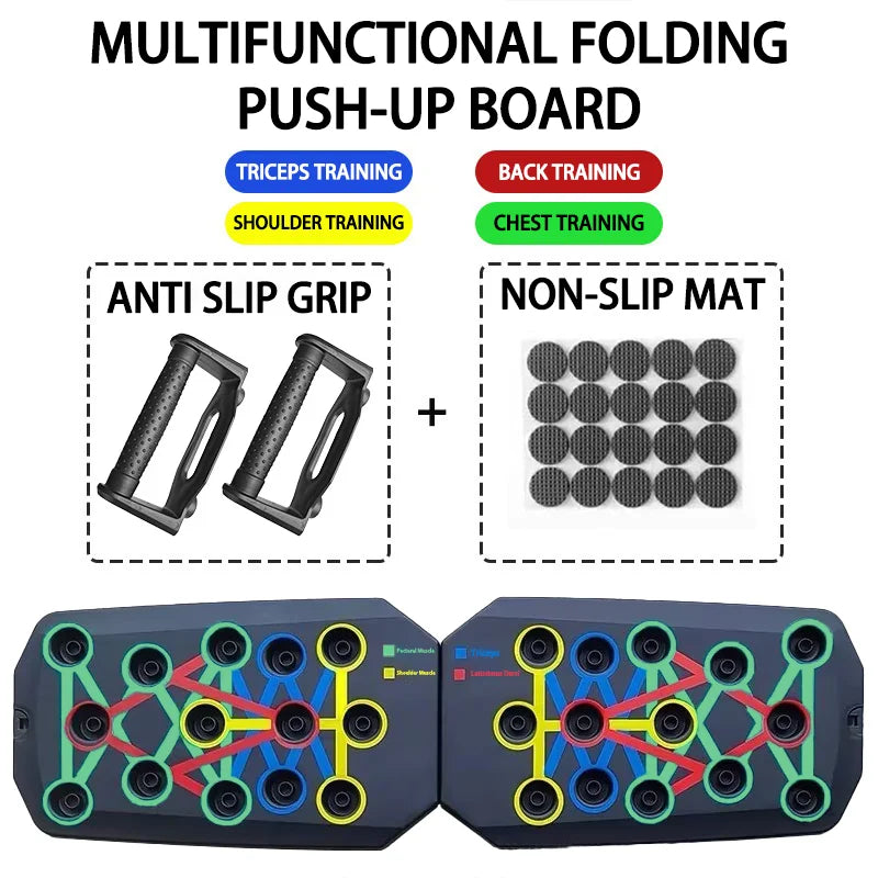 Household Multifunctional Push Up Training Board for Men's Chest and Abdominal Muscle Training Equipment Portable Push Up Board