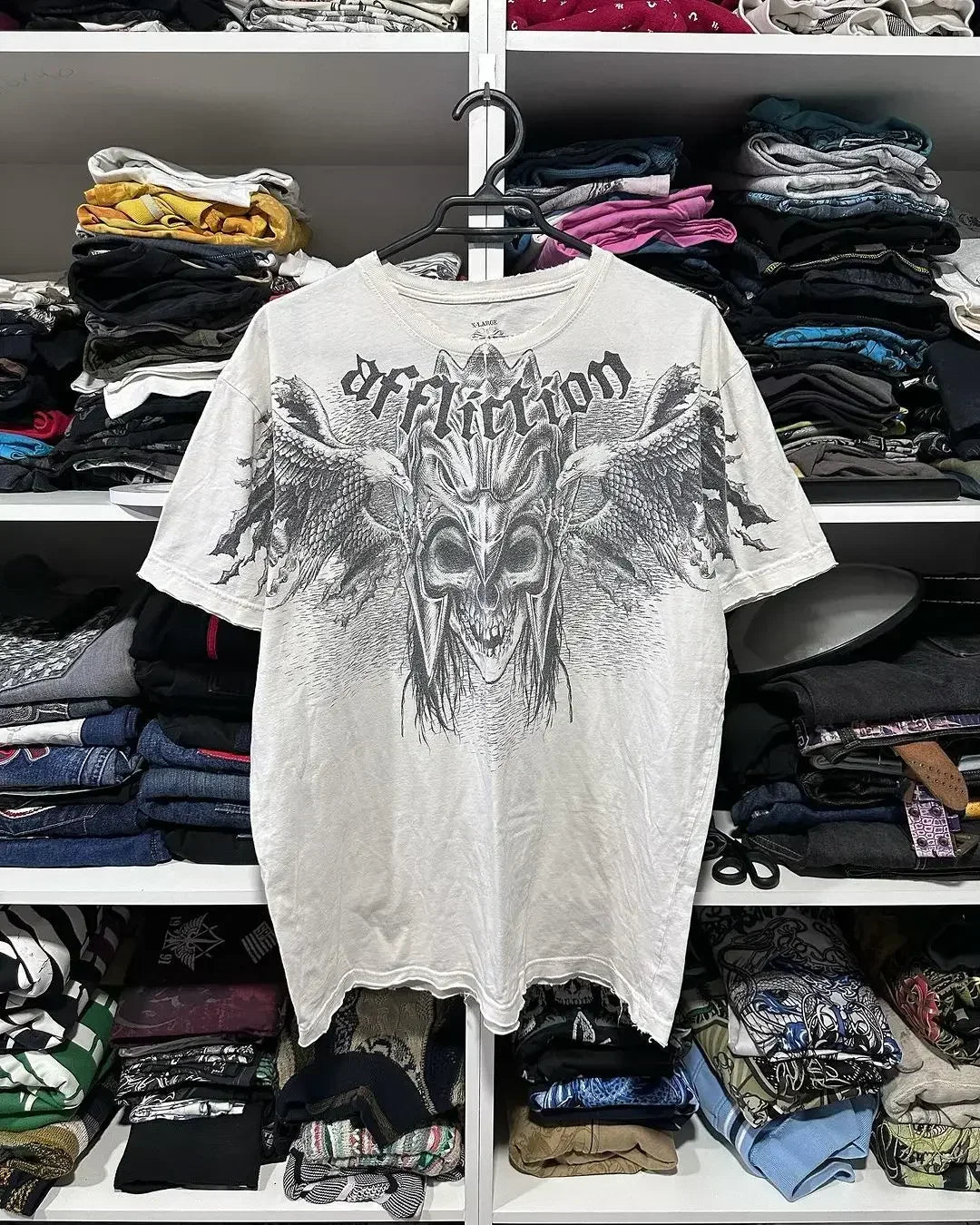 American retro cotton double-sided oversized