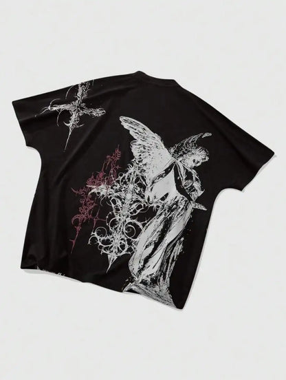 Y2K Popular Brands T shirt Fashion Round Neck Oversized shirt New Men Women Casual Gothic Clothing Short sleeve Tops Streetwear