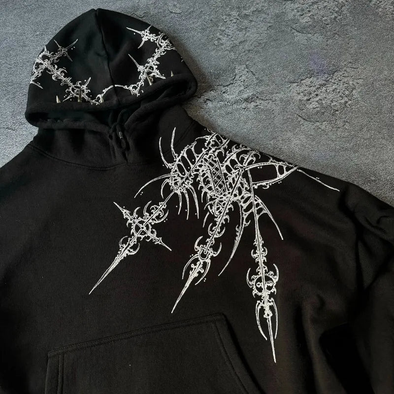 Harajuku Retro Versatile Oversized Hoodie