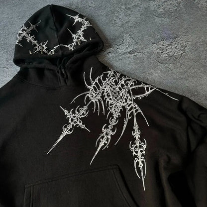 Harajuku Retro Versatile Oversized Hoodie