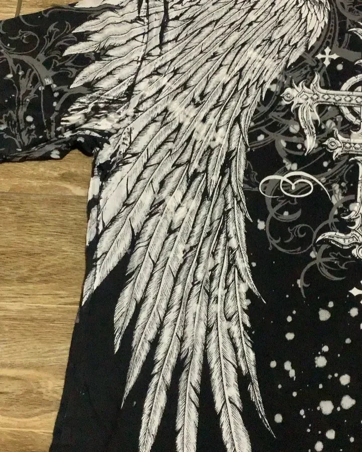 American retro cotton double-sided oversized