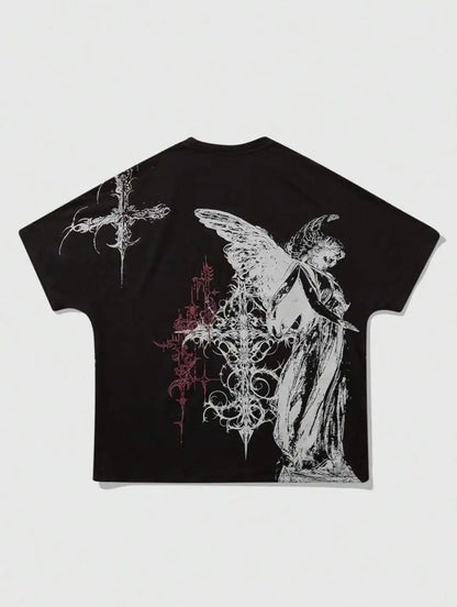 Y2K Popular Brands T shirt Fashion Round Neck Oversized shirt New Men Women Casual Gothic Clothing Short sleeve Tops Streetwear